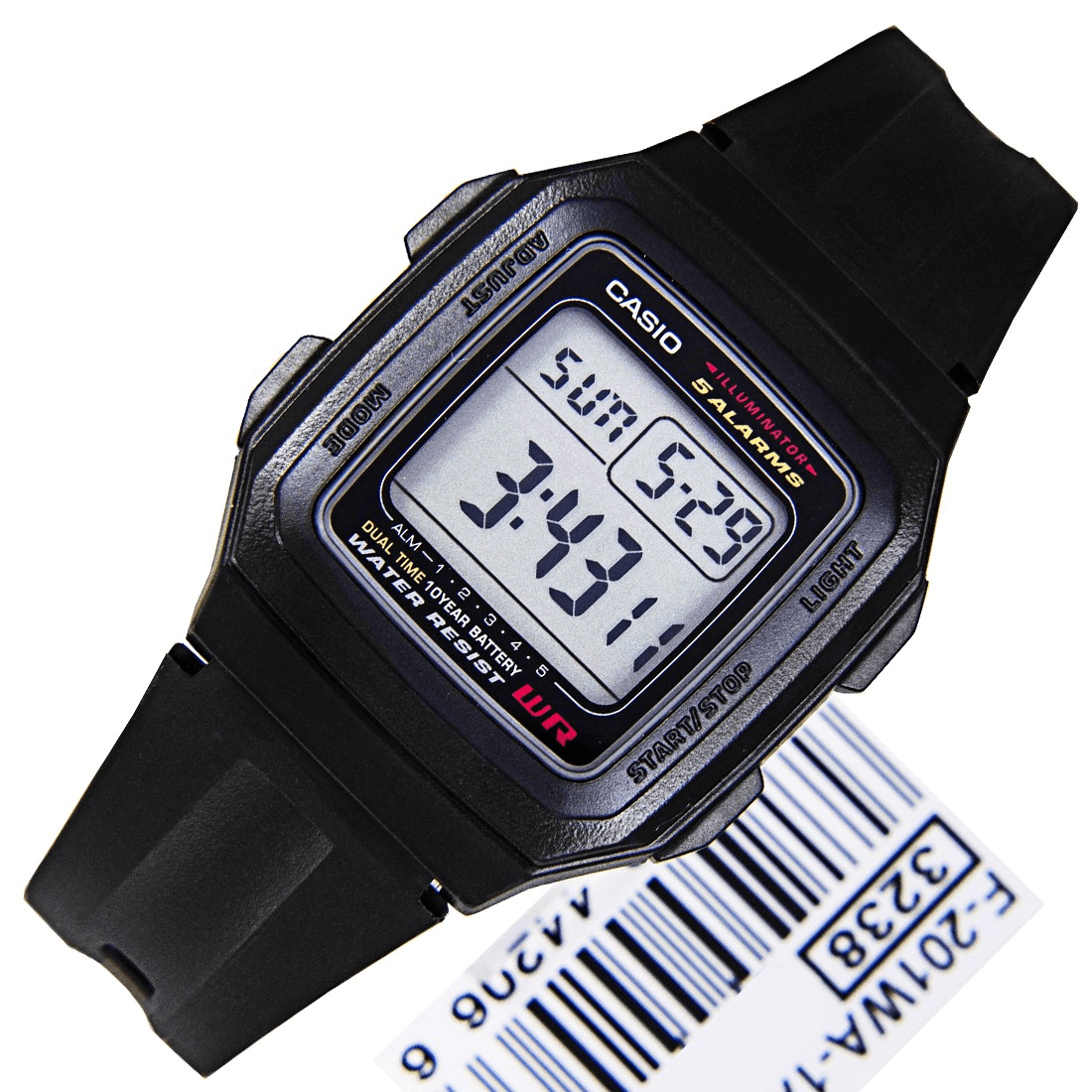 Đồng hồ thể thao kĩ thuật số Casio F201WA-1A