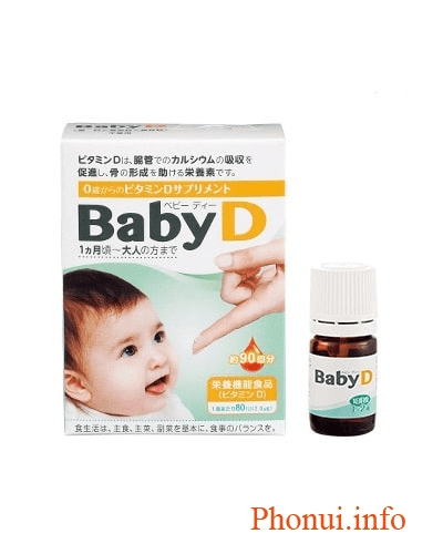 VITAMIN D DẠNG NƯỚC CHO TRẺ SƠ SINH VÀ TRẺ NHỎ BABY D